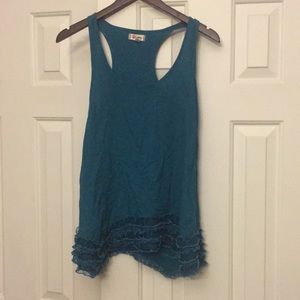 🇺🇸Asymmetrical ruffledend tank/dress